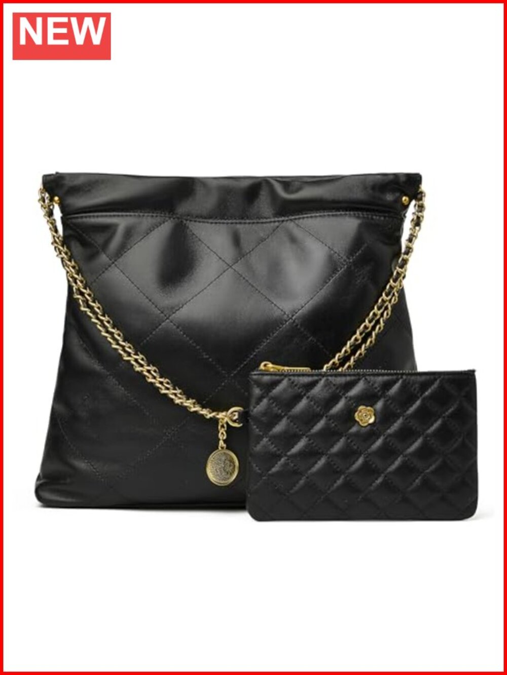 Quilted Lambskin Leather Tote Bag Designer Hobo Purse